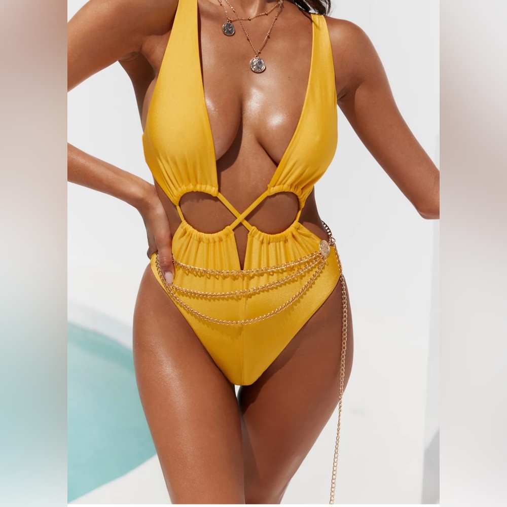 Hello Molly Soleil Swimsuit Yellow - Small